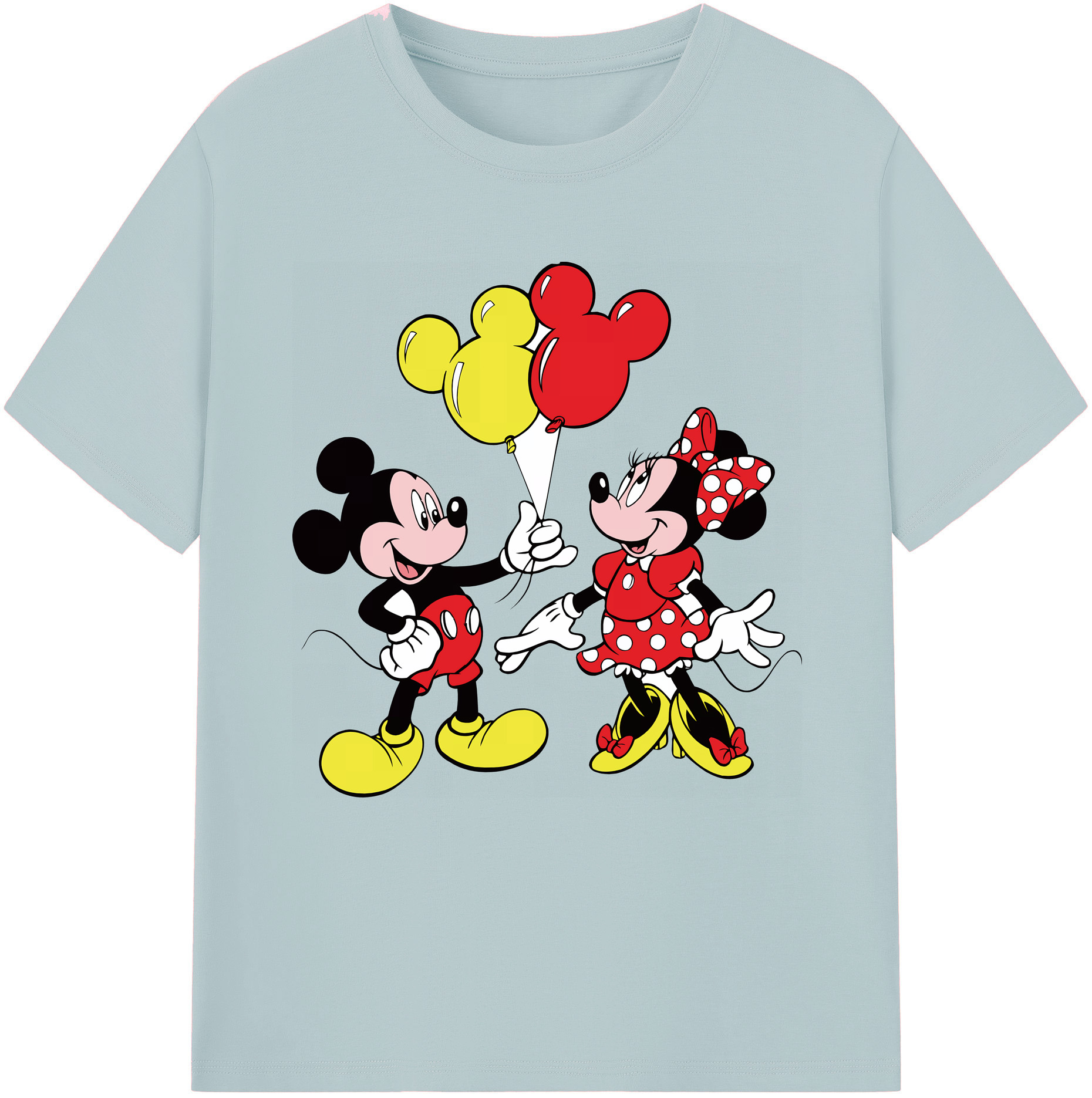 （画像用） ミッキーマウス Mickey Mouse 綿100％半袖Tシャツ（フロントプリント）